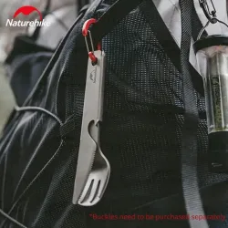 Ensemble de couverts en titane NATUREHIKE : léger et durable